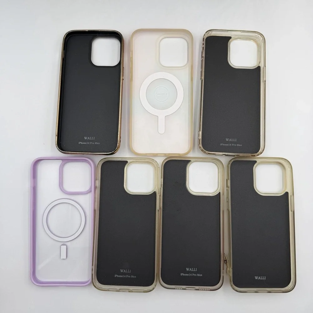 (7) WALLI  / CASELY Mixed Cases Lot for Apple IPhone 14 Pro Max